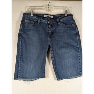 Levi s Curvy Shorts Sz14 Style525 W33"Hips40 "Ins11"Rise 9.5"Cut off